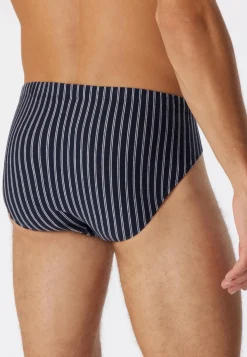SCHIESSER 95/5 slip (1-pack), heren supermini biologisch katoen gestreept meerkleurig