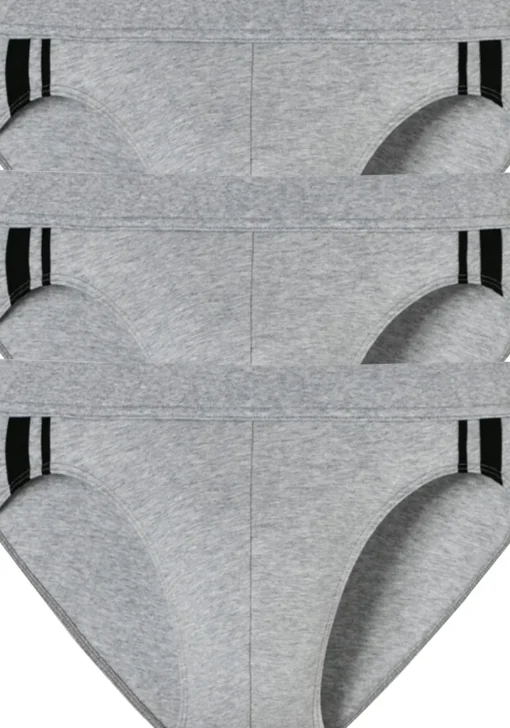 SCHIESSER 95/5 Stretch rio slips (3-pack), grijs