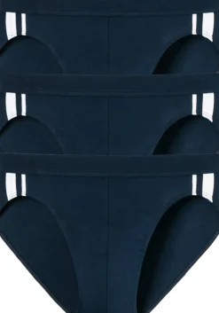 SCHIESSER 95/5 Stretch rio slips (3-pack), donkerblauw