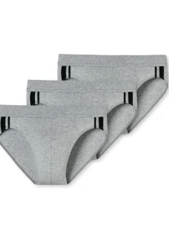 SCHIESSER 95/5 Stretch rio slips (3-pack), grijs
