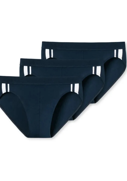 SCHIESSER 95/5 Stretch rio slips (3-pack), donkerblauw