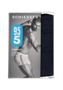 SCHIESSER 95/5 Stretch shorts (3-pack), donkerblauw