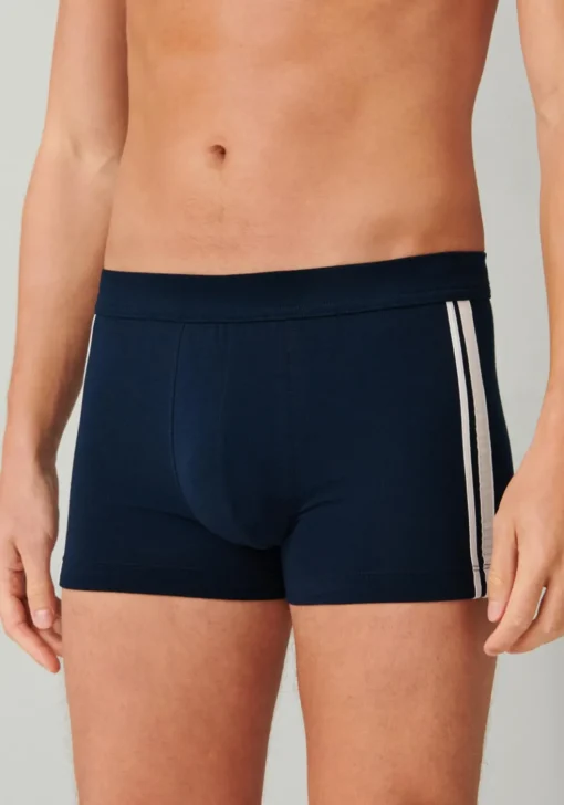 SCHIESSER 95/5 Stretch shorts (3-pack), donkerblauw