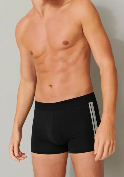 SCHIESSER 95/5 Stretch shorts (3-pack), zwart