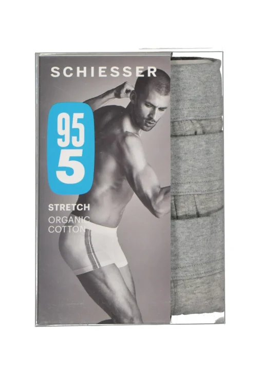 SCHIESSER 95/5 Stretch shorts (3-pack), grijs