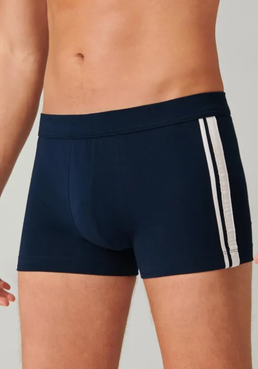 SCHIESSER 95/5 Stretch shorts (3-pack), zwart, blauw en grijs