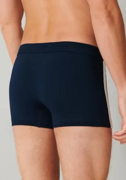 SCHIESSER 95/5 Stretch shorts (3-pack), zwart, blauw en grijs