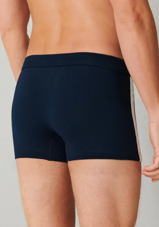 SCHIESSER 95/5 Stretch shorts (3-pack), zwart, blauw en grijs