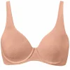 SCHIESSER Air bh (1-pack), dames beugelbeha voorgevormde cups spacer voering perzik