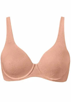 SCHIESSER Air bh (1-pack), dames beugelbeha voorgevormde cups spacer voering perzik