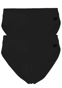 SCHIESSER Authentic rioslips (2-pack), zwart