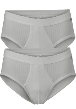 SCHIESSER Authentic sportslips (2-pack), grijs