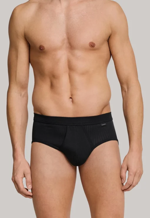 SCHIESSER Authentic sportslips (2-pack), zwart