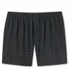 SCHIESSER Cotton Casuals boxer (1-pack), heren boxershorts jersey zwart geruit