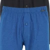 SCHIESSER Cotton Essentials boxershorts wijd (2-pack), tricot, zwart en blauw fijn gestreept