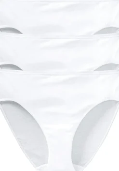 SCHIESSER Cotton Essentials dames slips (3-pack), wit