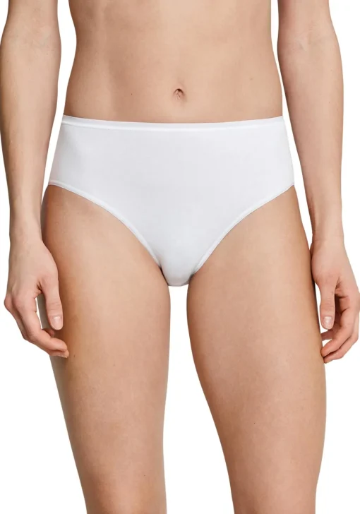 SCHIESSER Cotton Essentials dames slips (3-pack), wit