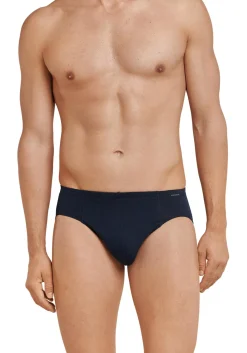 SCHIESSER Cotton Essentials supermini slips (3-pack), donkerblauw