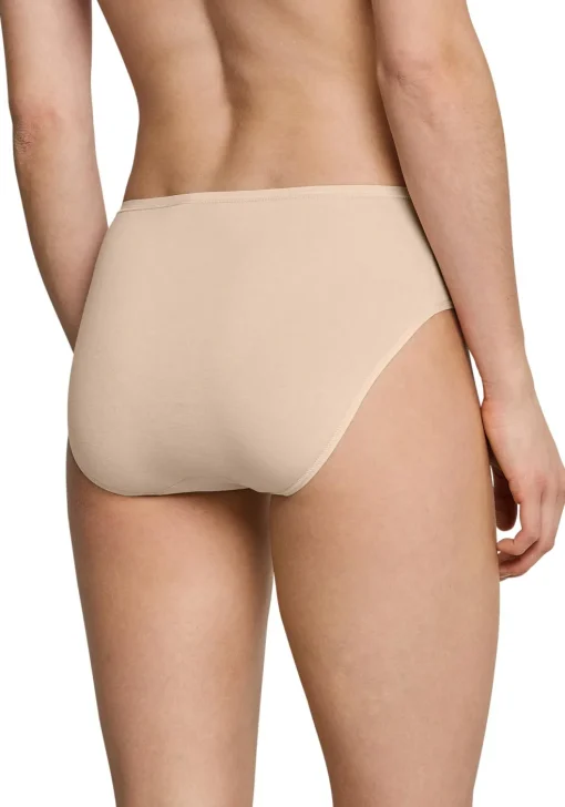 SCHIESSER Cotton Essentials dames slips (3-pack), huidskleur
