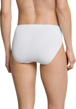 SCHIESSER Cotton Essentials dames slips (3-pack), wit