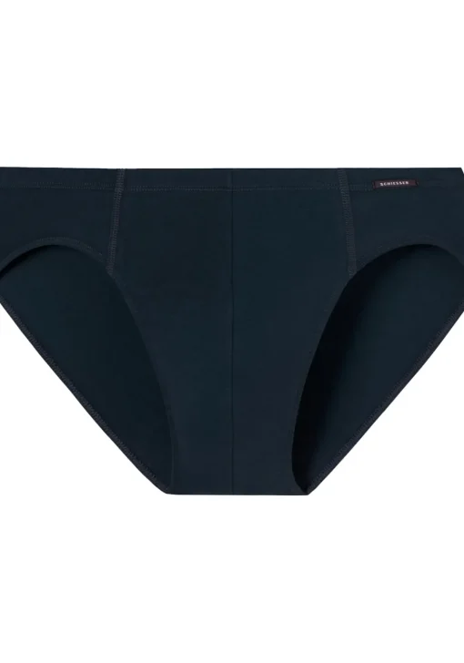 SCHIESSER Cotton Essentials supermini slips (3-pack), donkerblauw