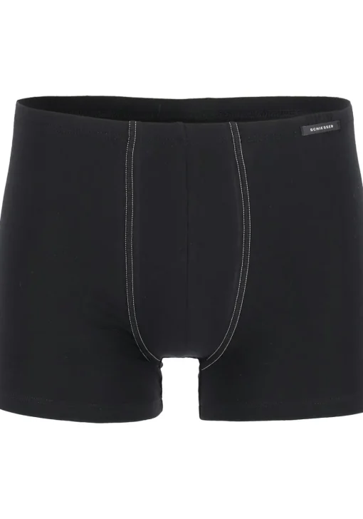 SCHIESSER Cotton Essentials shorts (2-pack), zwart