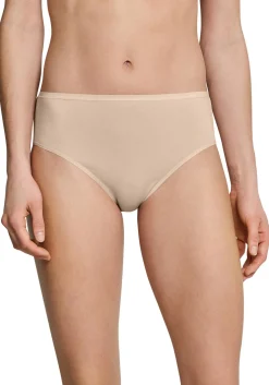 SCHIESSER Cotton Essentials dames slips (3-pack), huidskleur
