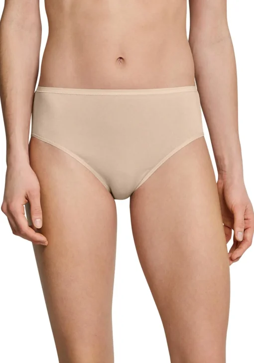 SCHIESSER Cotton Essentials dames slips (3-pack), huidskleur