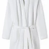 SCHIESSER Essentials badjas, dames badjas wafelpique wit