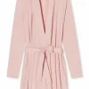 SCHIESSER Essentials badjas, dames kamerjas modal roze