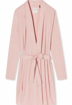 SCHIESSER Essentials badjas, dames kamerjas modal roze