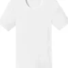 SCHIESSER Essentials T-shirt (1-pack), Doppelribb met O-hals, wit