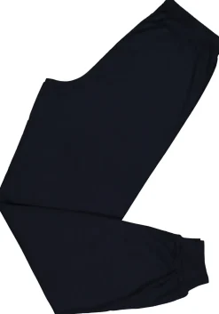 SCHIESSER heren pyjama, V-hals, blauw met wit en grijs gestreept