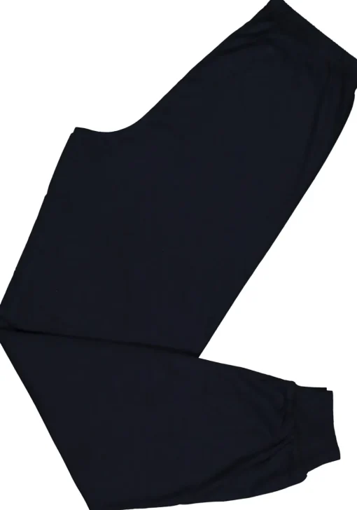 SCHIESSER heren pyjama, V-hals, blauw met wit en grijs gestreept