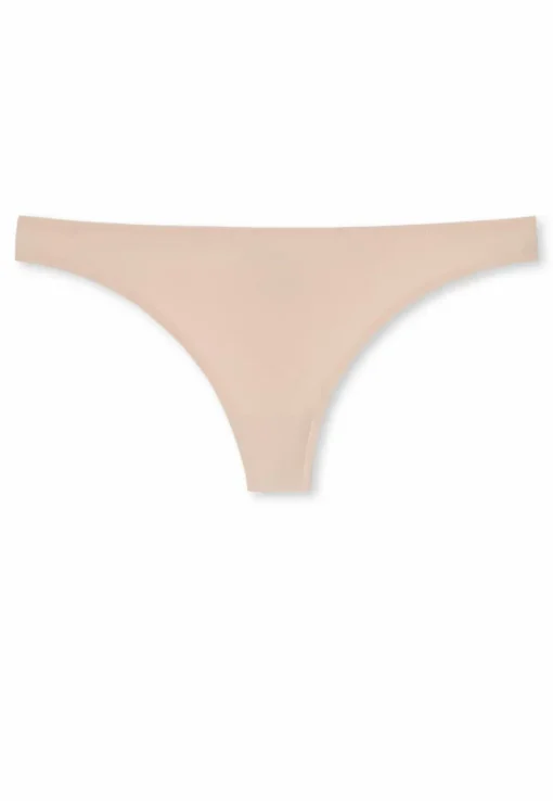 SCHIESSER Invisible Lace (1-pack), dames string microvezels kant sandkleur