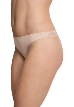 SCHIESSER Invisible Lace (1-pack), dames string microvezels kant sandkleur