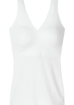 SCHIESSER Invisible Soft dames singlet, met uitneembare cups, wit