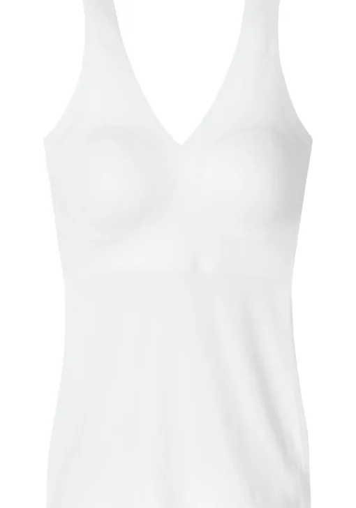 SCHIESSER Invisible Soft dames singlet, met uitneembare cups, wit