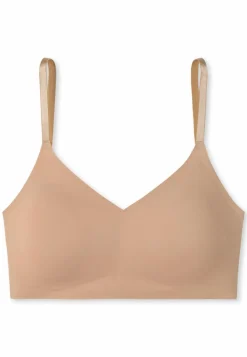 SCHIESSER Invisible Soft bralette (1-pack), dames bustier microvezel verwijderbare pads esdoorn