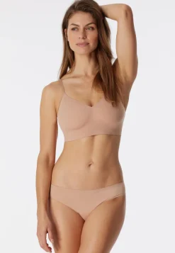 SCHIESSER Invisible Soft bralette (1-pack), dames bustier microvezel verwijderbare pads esdoorn