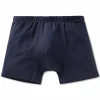 SCHIESSER Laser Cut boxer (1-pack), heren short interlock naadloos blauw