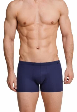 SCHIESSER Laser Cut boxer (1-pack), heren short interlock naadloos blauw