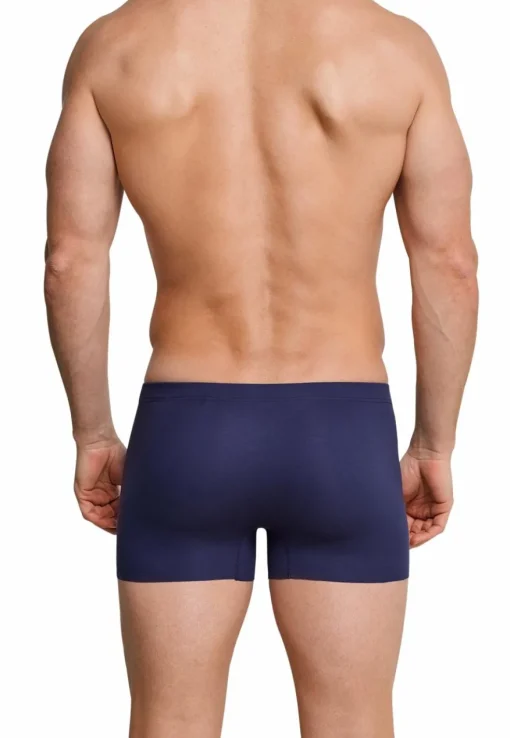 SCHIESSER Laser Cut boxer (1-pack), heren short interlock naadloos blauw