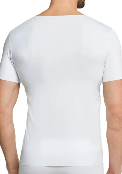 SCHIESSER Laser Cut T-shirt (1-pack), naadloos met diepe V-hals, wit