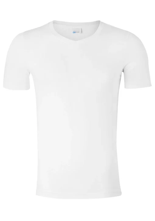 SCHIESSER Long Life Cotton T-shirt (1-pack), V-hals, wit