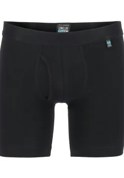 SCHIESSER Long Life Cotton shorts (1-pack), lang met gulp, zwart