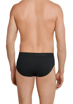 SCHIESSER Long Life Cotton midi-slip (1-pack), met gulp, zwart