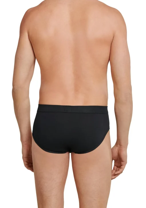 SCHIESSER Long Life Cotton midi-slip (1-pack), met gulp, zwart