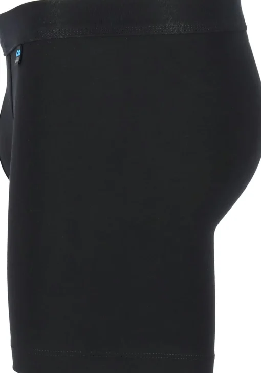 SCHIESSER Long Life Cotton shorts (1-pack), lang met gulp, zwart