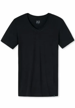 SCHIESSER Long Life Soft T-shirt (1-pack), heren shirt korte mouwen blauwzwart
